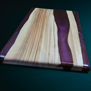 River Platter - Camphor Laurel in Dragons Breath/Black Onyx-SOLD