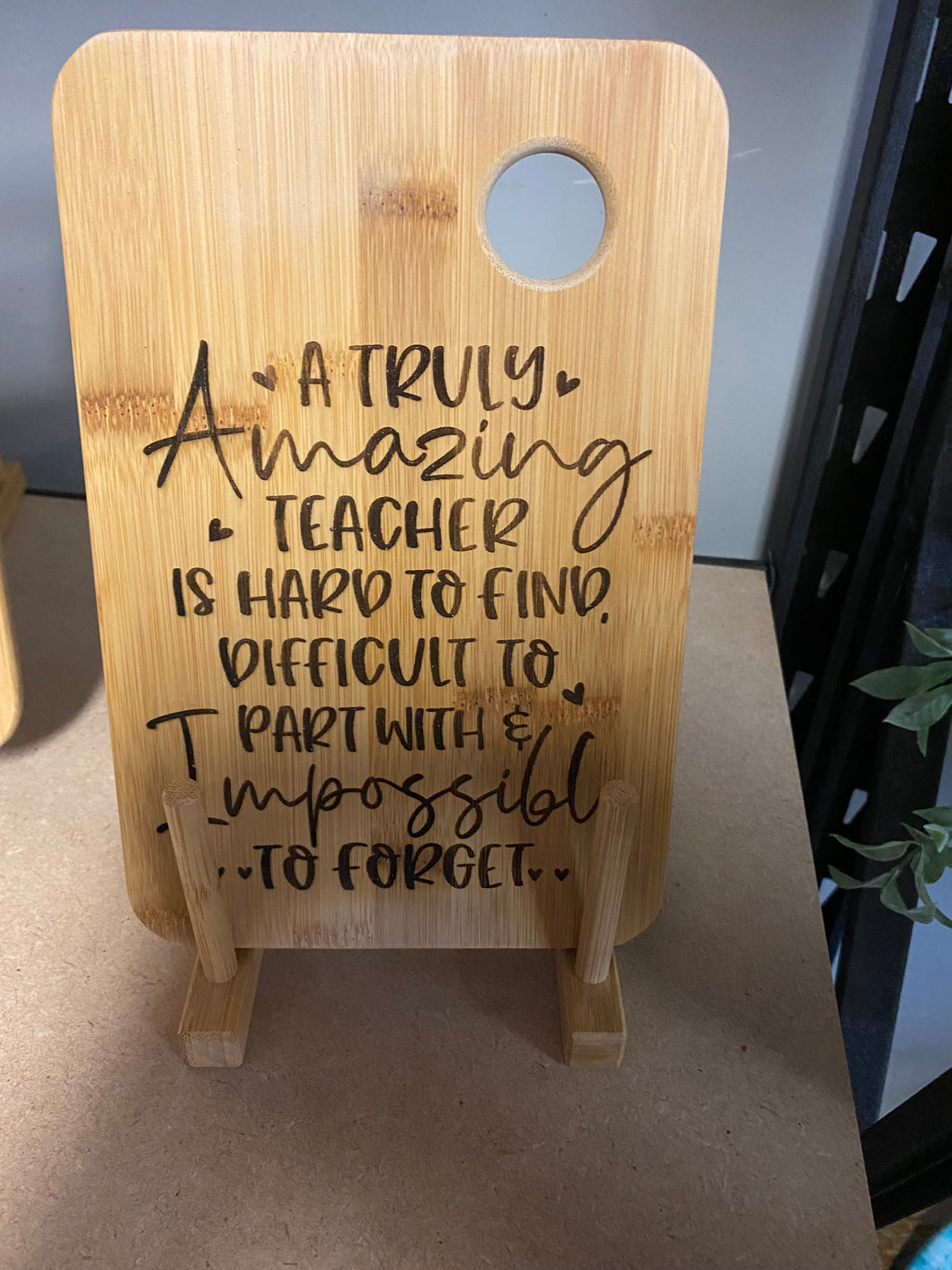 Amazing Teacher- Laser Engraved board