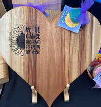 Load image into Gallery viewer, Heart Boards - With Lasered Sayings
